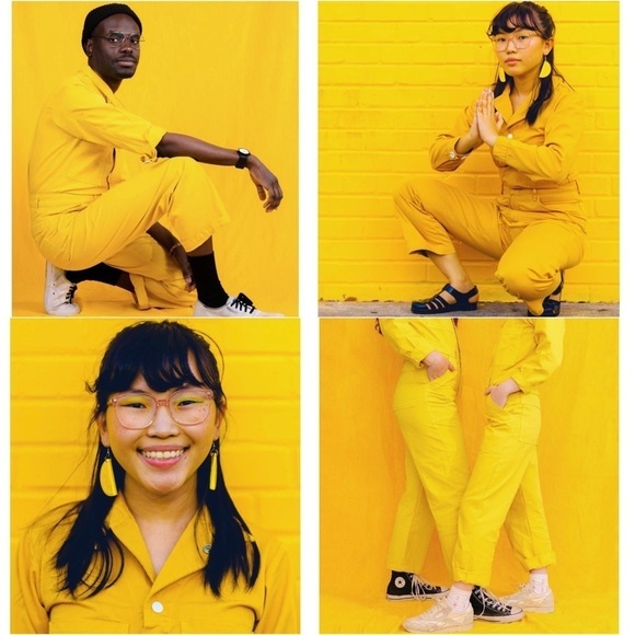 BIG BUD PRESS 70s Cotton Twill Long Sleeve Collared Utility Coveralls Jumpsuit M - Picture 13 of 16